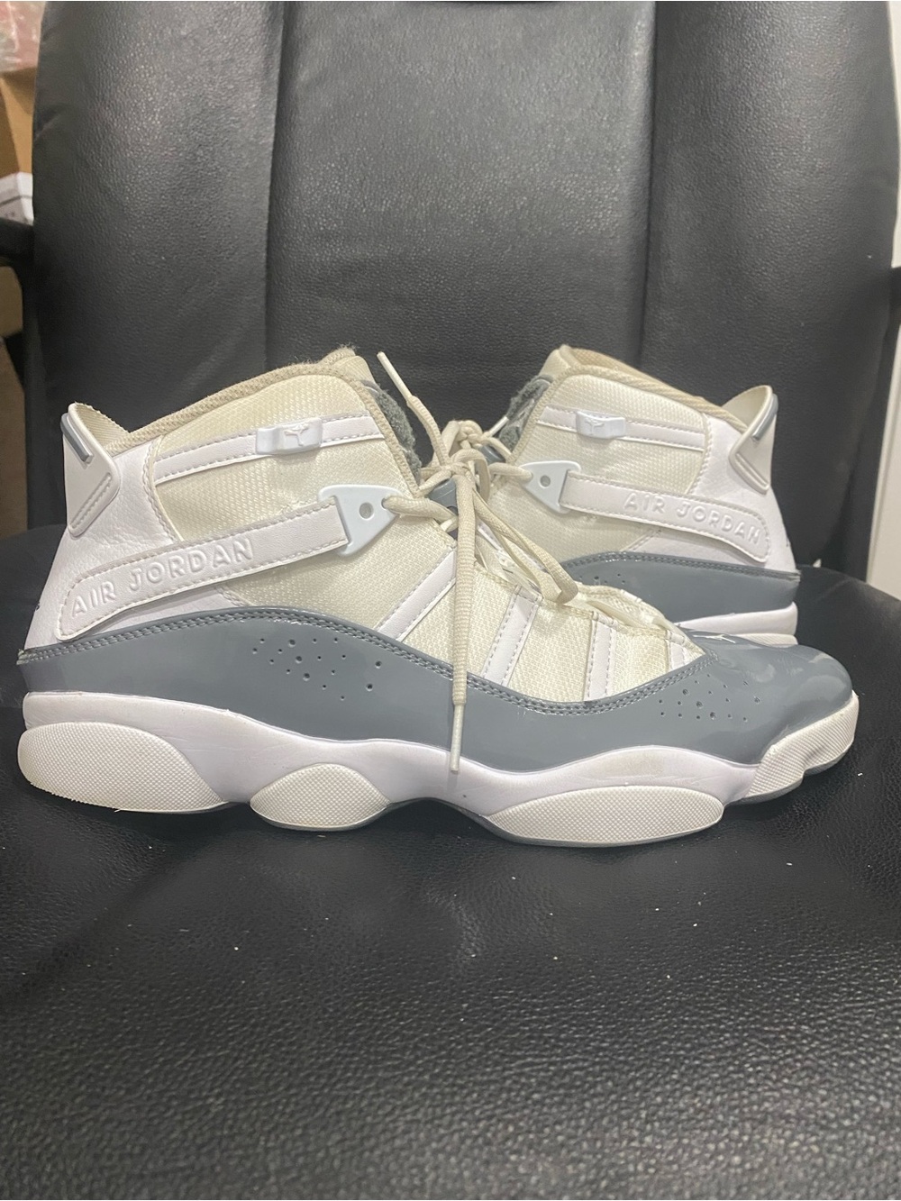 Air Jordan 6 rings white cool gray size 11.5 men